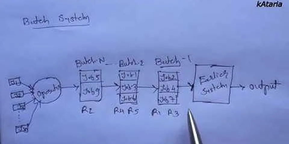 Tuliskan Dan Jelaskan Apa Yang Disebut Dengan Batch Processing System