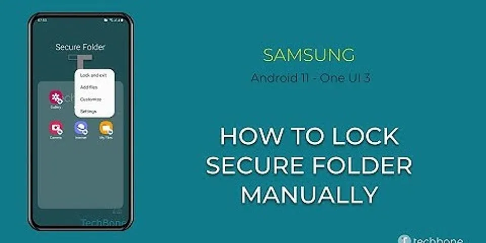 Android 11 secure Folder