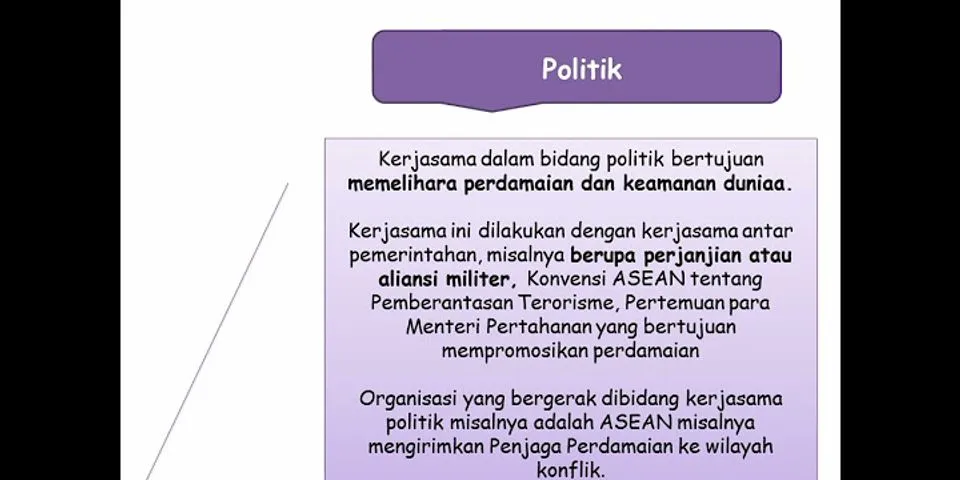 Apa bentuk kerjasama Indonesia dan negara-negara di ASEAN?