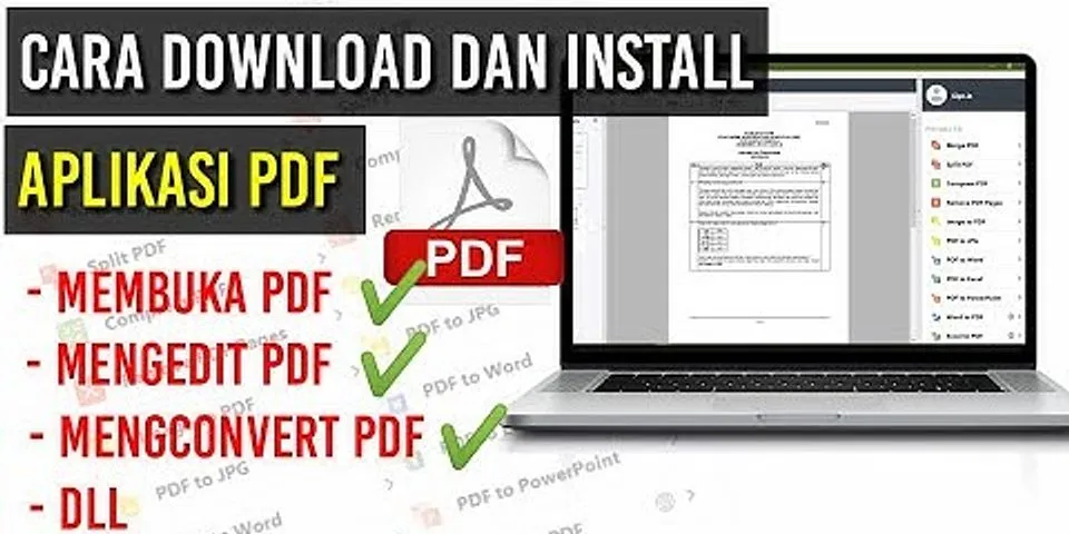 Apa nama aplikasi PDF di laptop?