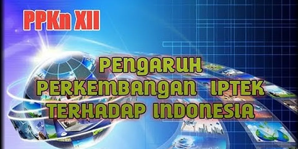 Bagaimana perkembangan IPTEK di Indonesia