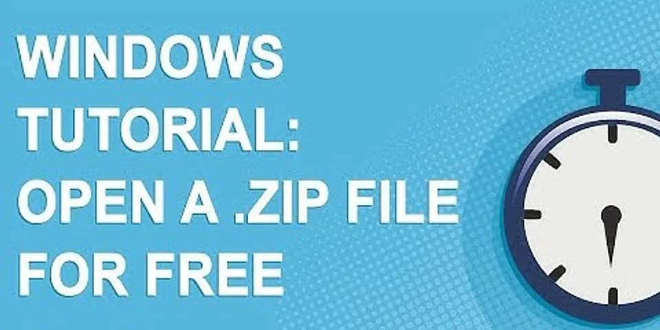 How do I open a ZIP file for free?