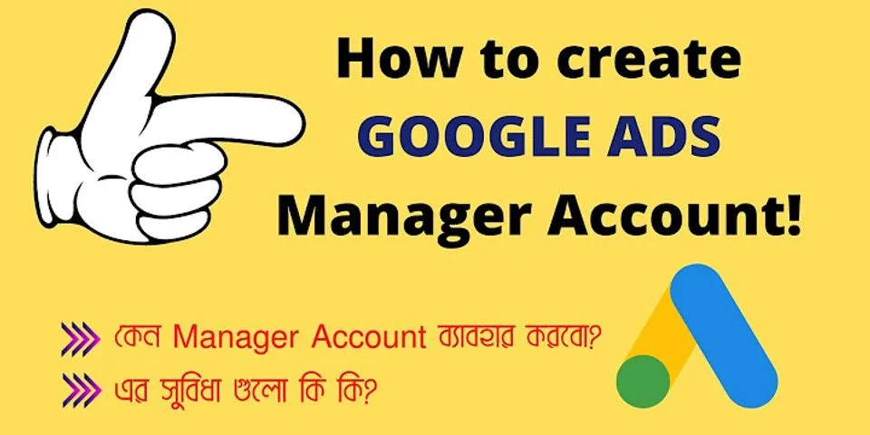 How do you Create a manager account?