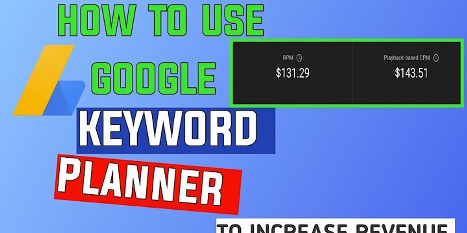 How much is Google keyword planner?