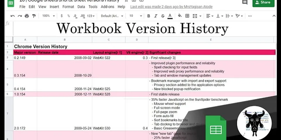 How to see edit history in Google Sheets