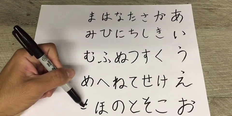 How to write Hiragana and katakana