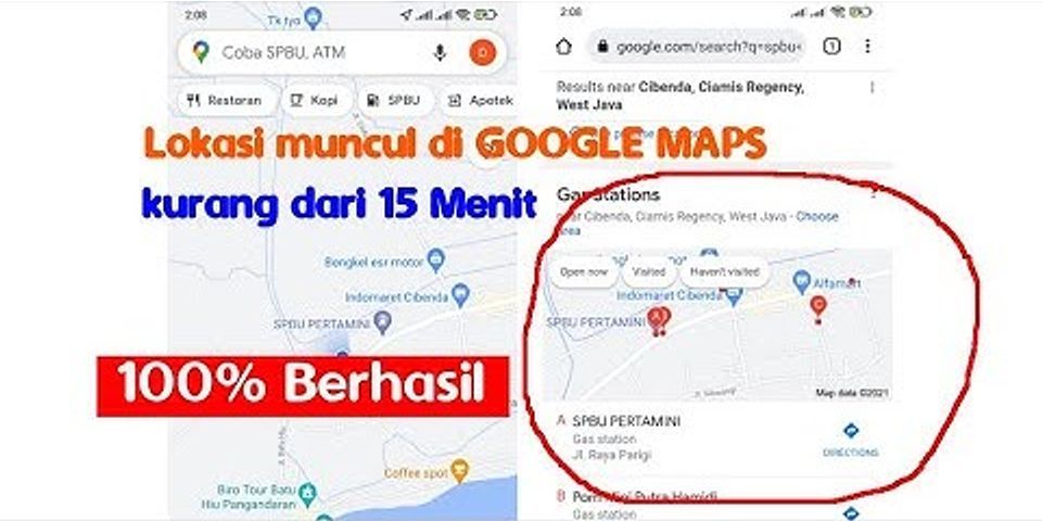 Lokasi tidak muncul di Google map