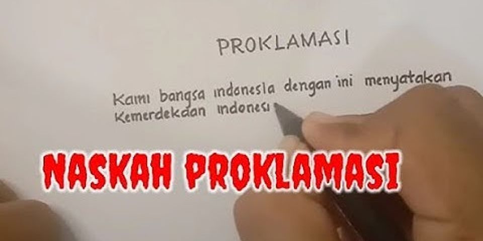 Mengapa teks proklamasi sangat penting bagi bangsa Indonesia brainly?