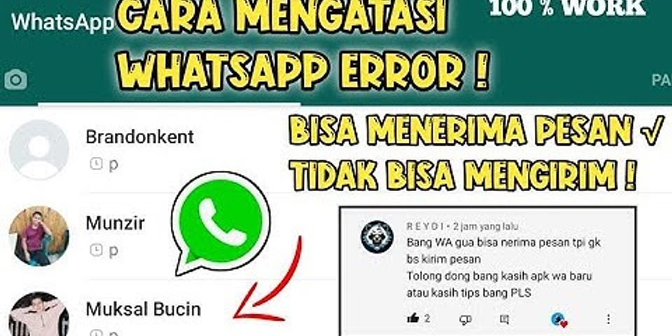 Mengapa WhatsApp tidak dapat mengirim pesan?