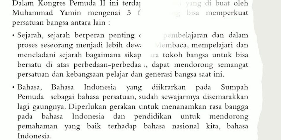 Nilai nilai apa yg bisa dipetik dari peristiwa Sumpah Pemuda bagi bangsa Indonesia?