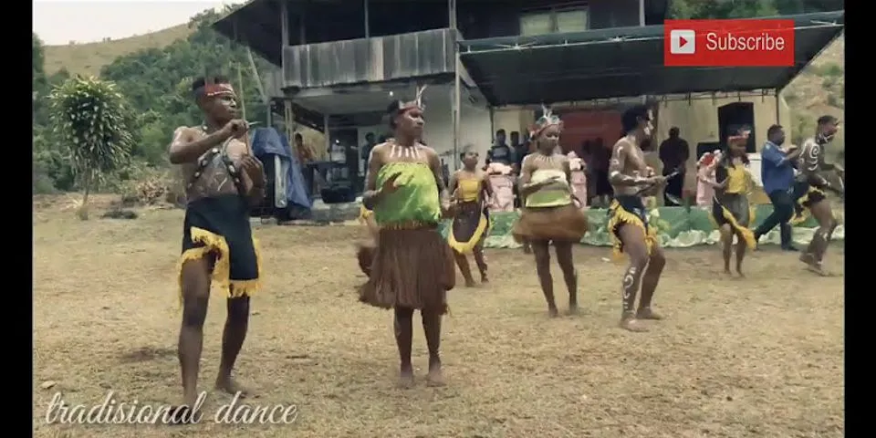 Rumah tradisional masyarakat Papua berbentuk bulat dihuni kaum perempuan